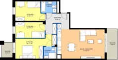 4 pokoje, mieszkanie 87,53 m², piętro 2, oferta nr I1.2M10, Nowa Wałowa I1, Gdańsk, Śródmieście, ul. Stępkarska / Wiosna Ludów