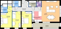 4 pokoje, mieszkanie 106,53 m², piętro 5, oferta nr I1.5M16, Nowa Wałowa I1, Gdańsk, Śródmieście, ul. Stępkarska / Wiosna Ludów