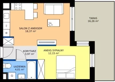 1 pokój, mieszkanie 38,50 m², parter, oferta nr 2.0M18, Elektrovnia Garbary, Poznań, Ostrów Tumski-Śródka-Zawady-Komandoria, Ostrów Tumski, ul. Panny Marii