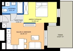 1 pokój, mieszkanie 36,38 m², parter, oferta nr 2.0M19, Elektrovnia Garbary, Poznań, Ostrów Tumski-Śródka-Zawady-Komandoria, Ostrów Tumski, ul. Panny Marii