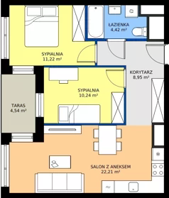 3 pokoje, mieszkanie 57,04 m², parter, oferta nr 2.0M03, Elektrovnia Garbary, Poznań, Ostrów Tumski-Śródka-Zawady-Komandoria, Ostrów Tumski, ul. Panny Marii