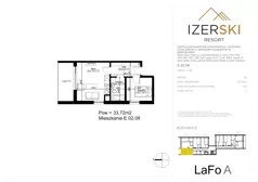 2 pokoje, apartament inwestycyjny 33,72 m², piętro 2, oferta nr E.02.08, IzerSKI Resort, Świeradów-Zdrój, ul. Jana Kilińskiego 2