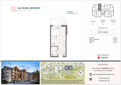 1 pokój, lokal inwestycyjny 25,00 m², piętro 2, oferta nr A.35, Kudowa Resort, Kudowa-Zdrój, ul. Słoneczna