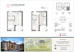 2 pokoje, lokal inwestycyjny 33,70 m², przyziemie, oferta nr A.01, Kudowa Resort, Kudowa-Zdrój, ul. Słoneczna