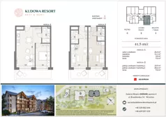 2 pokoje, lokal inwestycyjny 41,50 m², przyziemie, oferta nr A.02, Kudowa Resort, Kudowa-Zdrój, ul. Słoneczna
