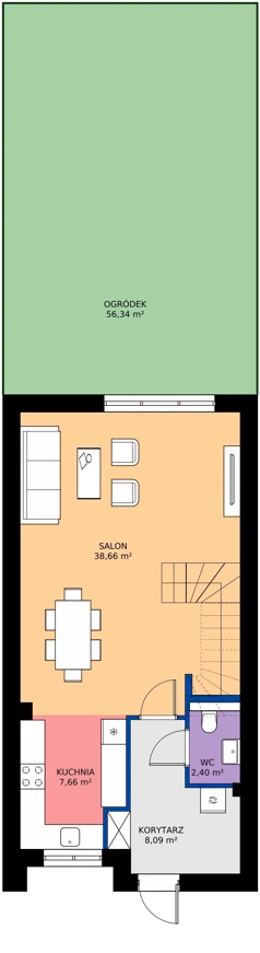 Dom 105,49 m², oferta nr 7, Zielone Komorowice III, Karwiany, ul. Zielona