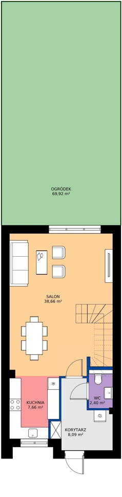 Dom 105,49 m², oferta nr 48, Zielone Komorowice III, Karwiany, ul. Zielona