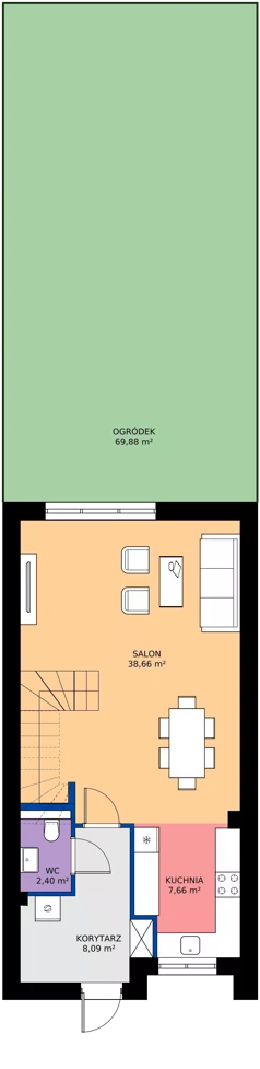 Dom 105,49 m², oferta nr 47, Zielone Komorowice III, Karwiany, ul. Zielona