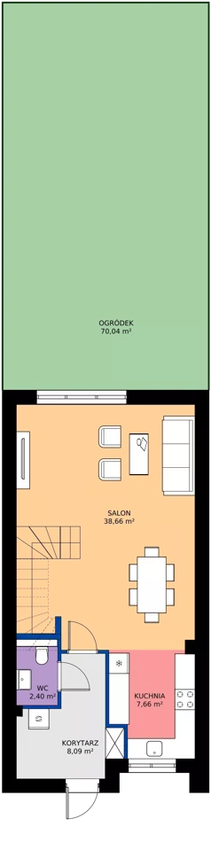 Dom 105,49 m², oferta nr 51, Zielone Komorowice III, Karwiany, ul. Zielona
