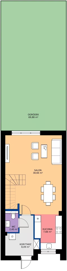 Dom 105,49 m², oferta nr 49, Zielone Komorowice III, Karwiany, ul. Zielona