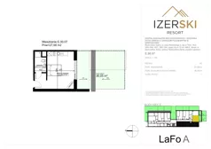 1 pokój, apartament inwestycyjny 27,56 m², piętro 1, oferta nr E.01.07, IzerSKI Resort, Świeradów-Zdrój, ul. Jana Kilińskiego 2