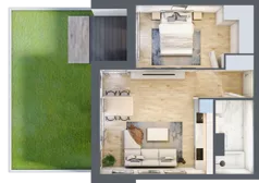 2 pokoje, mieszkanie 45,91 m², piętro 1, oferta nr 1_20, Ogrody Wiślane VI, Warszawa, Białołęka, Tarchomin, ul. Aluzyjna 12