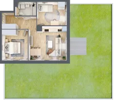 3 pokoje, mieszkanie 58,99 m², piętro 1, oferta nr 2_17, Ogrody Wiślane VI, Warszawa, Białołęka, Tarchomin, ul. Aluzyjna 12