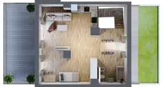4 pokoje, mieszkanie 104,45 m², piętro 3, oferta nr 2_45, Ogrody Wiślane VI, Warszawa, Białołęka, Tarchomin, ul. Aluzyjna 12