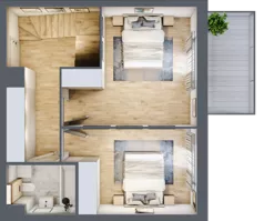 4 pokoje, mieszkanie 103,63 m², piętro 3, oferta nr 2_44, Ogrody Wiślane VI, Warszawa, Białołęka, Tarchomin, ul. Aluzyjna 12