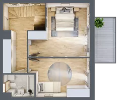 4 pokoje, mieszkanie 100,05 m², piętro 3, oferta nr 2_46, Ogrody Wiślane VI, Warszawa, Białołęka, Tarchomin, ul. Aluzyjna 12