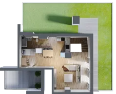 4 pokoje, mieszkanie 100,05 m², piętro 3, oferta nr 2_46, Ogrody Wiślane VI, Warszawa, Białołęka, Tarchomin, ul. Aluzyjna 12