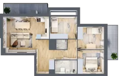 4 pokoje, mieszkanie 74,07 m², piętro 7, oferta nr A-B171, Warszawski Świt, Warszawa, Targówek, Bródno, ul. Warszawski Świt 5
