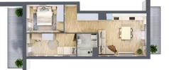 3 pokoje, mieszkanie 51,81 m², piętro 1, oferta nr B2-B080, Warszawski Świt Etap IX, Warszawa, Targówek, Bródno, ul. Warszawski Świt 5