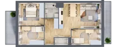 4 pokoje, mieszkanie 68,08 m², piętro 1, oferta nr B2-C123, Warszawski Świt Etap IX, Warszawa, Targówek, Bródno, ul. Warszawski Świt 5