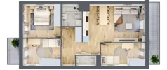 4 pokoje, mieszkanie 68,08 m², piętro 5, oferta nr B2-C143, Warszawski Świt Etap IX, Warszawa, Targówek, Bródno, ul. Warszawski Świt 5