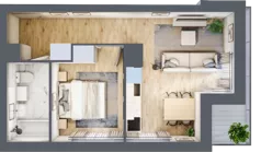 2 pokoje, mieszkanie 39,59 m², piętro 6, oferta nr B2-B108, Warszawski Świt Etap IX, Warszawa, Targówek, Bródno, ul. Warszawski Świt 5