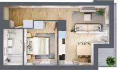 2 pokoje, mieszkanie 39,97 m², piętro 7, oferta nr B2-B113, Warszawski Świt Etap IX, Warszawa, Targówek, Bródno, ul. Warszawski Świt 5