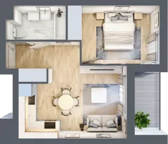 2 pokoje, mieszkanie 37,38 m², piętro 5, oferta nr E2-A047, Warszawski Świt Etap XI, Warszawa, Targówek, Bródno, ul. Warszawski Świt