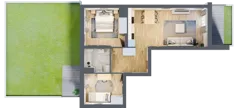 3 pokoje, mieszkanie 53,51 m², piętro 4, oferta nr E2-C135, Warszawski Świt Etap XI, Warszawa, Targówek, Bródno, ul. Warszawski Świt