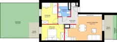 3 pokoje, mieszkanie 58,19 m², parter, oferta nr E2-B051, Warszawski Świt Etap XI, Warszawa, Targówek, Bródno, ul. Warszawski Świt