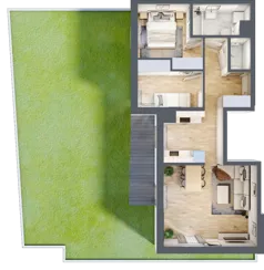 3 pokoje, mieszkanie 58,23 m², parter, oferta nr A08, Zakątek Włochy, Warszawa, Włochy, ul. Robotnicza 11/13