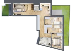 4 pokoje, mieszkanie 72,89 m², parter, oferta nr C60, Zakątek Włochy, Warszawa, Włochy, ul. Robotnicza 11/13