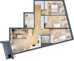 4 pokoje, mieszkanie 78,82 m², piętro 2, oferta nr A25, Zakątek Włochy, Warszawa, Włochy, ul. Robotnicza 11/13