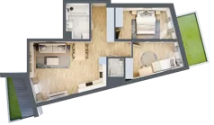 3 pokoje, mieszkanie 63,22 m², parter, oferta nr A01, Zakątek Włochy, Warszawa, Włochy, ul. Robotnicza 11/13