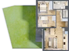 3 pokoje, mieszkanie 51,98 m², parter, oferta nr C68, Zakątek Włochy, Warszawa, Włochy, ul. Robotnicza 11/13