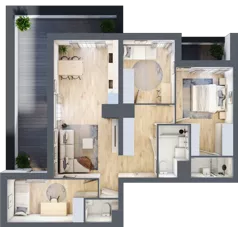 4 pokoje, mieszkanie 79,65 m², piętro 5, oferta nr L-A050, Warszawski Świt Etap XII, Warszawa, Targówek, Bródno, ul. Warszawski Świt