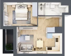 2 pokoje, mieszkanie 36,14 m², piętro 4, oferta nr L-A046, Warszawski Świt Etap XII, Warszawa, Targówek, Bródno, ul. Warszawski Świt