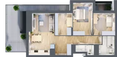 4 pokoje, mieszkanie 73,17 m², piętro 6, oferta nr L-A059, Warszawski Świt Etap XII, Warszawa, Targówek, Bródno, ul. Warszawski Świt