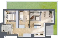 3 pokoje, mieszkanie 58,36 m², piętro 1, oferta nr L-B073, Warszawski Świt Etap XII, Warszawa, Targówek, Bródno, ul. Warszawski Świt