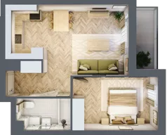 2 pokoje, mieszkanie 41,98 m², piętro 2, oferta nr A.1.3.3, FORMA, Elbląg, Zatorze, ul. Malborska