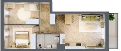 3 pokoje, mieszkanie 55,02 m², piętro 2, oferta nr A.3.3.1, FORMA, Elbląg, Zatorze, ul. Malborska