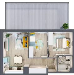2 pokoje, mieszkanie 50,58 m², parter, oferta nr F24, ul. Glogera - bud. F i G, Kraków, Prądnik Biały, Górka Narodowa, ul. Zygmunta Glogera