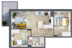 3 pokoje, mieszkanie 44,64 m², piętro 2, oferta nr G30, ul. Glogera - bud. F i G, Kraków, Prądnik Biały, Górka Narodowa, ul. Zygmunta Glogera