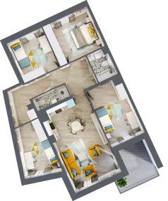 5 pokoi, mieszkanie 91,96 m², piętro 1, oferta nr B4, ul. Stawowa ABC, Kraków, Prądnik Biały, Bronowice Wielkie, ul. Stawowa 246/246A/246B