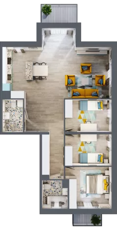 4 pokoje, mieszkanie 99,80 m², piętro 2, oferta nr C11, ul. Stawowa ABC, Kraków, Prądnik Biały, Bronowice Wielkie, ul. Stawowa 246/246A/246B