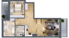 6 pokoi, mieszkanie 128,53 m², piętro 4, oferta nr 96, Centralna 51C, Kraków, Czyżyny, ul. Centralna