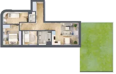 4 pokoje, mieszkanie 62,30 m², parter, oferta nr 40, Centralna 51C, Kraków, Czyżyny, ul. Centralna