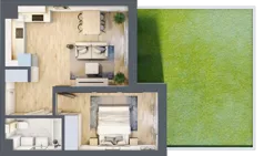 2 pokoje, mieszkanie 40,47 m², parter, oferta nr 78, Centralna 51C, Kraków, Czyżyny, ul. Centralna