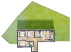 4 pokoje, mieszkanie 64,29 m², parter, oferta nr 77, Centralna 51C, Kraków, Czyżyny, ul. Centralna