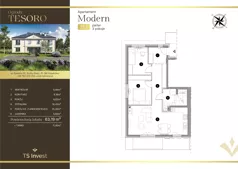 3 pokoje, apartament 63,00 m², piętro 1, oferta nr VII.33.1, Ogrody Tesoro, Gdynia, Pogórze, ul. Aleja Iberyjska